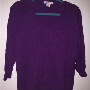 Liz Claiborne xl purple sweater